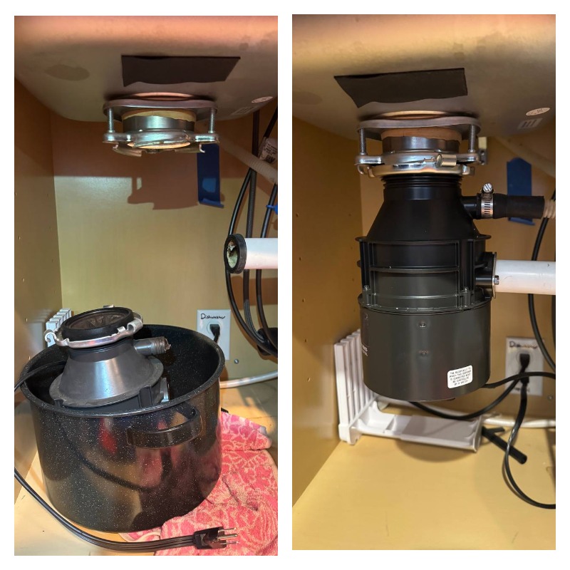 Door trim repair and repainting before and after